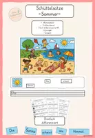 Vorschau - Arbeitsblätter - Wimmelbild - Schüttelsätze Sommer Klasse 1 - Deckblatt