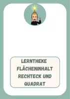 Vorschau - Arbeitsblätter - Lerntheke Flächeninhalt Rechtecke und Quadrate Wohnung 1 Wände - Deckblatt