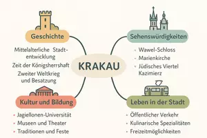 Vorschau - Arbeitsblätter - Arbeitsblätter zum Thema "Krakau" (Lückentext, Hörverstehen) + Lösung & MP3 + Mindmap - Seite 3