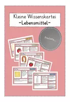 Vorschau - Merkblätter - Kleine Wissenskartei: Lebensmittel - Deckblatt