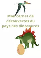 Aperçu - Feuilles d'exercices - Mon carnet de découvertes au pays des dinosaures - Page de couverture