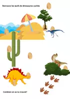 Aperçu - Feuilles d'exercices - Mon carnet de découvertes au pays des dinosaures - Page 2