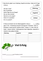 Vorschau - Test - Klassenarbeit Deutsch Erzählung/Bericht - Seite 3