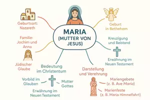 Vorschau - Arbeitsblätter - Arbeitsblatt "Maria - Mutter von Jesus" + Onlineübung & MP3 + Mindmap + Infografik - Seite 3