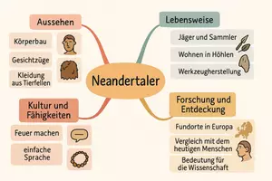 Vorschau - Arbeitsblätter - Arbeitsblätter zum Thema "Neandertaler" + Lösung & MP3 + Mindmap + Infografik - Seite 2
