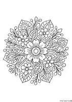 Vorschau - Mal- und Bastelvorlagen - 10 Mandalamotive – Blumen, Schiffe, Raketen - Seite 1