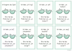 Vorschau - Spiele - Ich habe... Wer hat...? - starke Verben im Präteritum - Seite 1