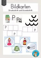 Vorschau - Poster - Bildkarten Buchstabeneinführung Lautbild P - Deckblatt