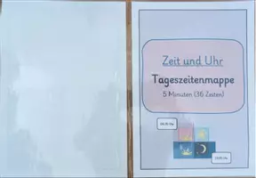 Vorschau - Fördermaterial/Inklusion - TAGESZEITENMAPPE (5 Minuten, 36 Zeiten) - Seite 2