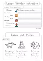 Vorschau - Arbeitsblätter - Lese-Rätsel-Heft: Dinosaurier (1-3. Klasse) Din A5 - Seite 3