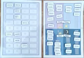 Vorschau - Fördermaterial/Inklusion - TAGESZEITENMAPPE (5 Minuten, 36 Zeiten) - Seite 3