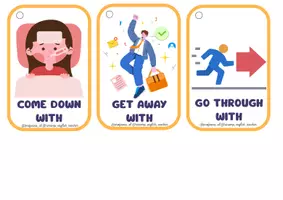 Vista previa - Tarjetas / Manipulativos - Llavero de -Phrasal verbs B2 C1- English keychains - página 2