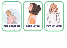 Vista previa - Tarjetas / Manipulativos - Llavero de Phrasal Verbs B1 B2- English keychains - página 3