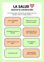 Vista previa - Tarjetas / Manipulativos - LA SALUD TARJETAS DE CONVERSACIÓN ELE TALKING ABOUT HEALTH IN SPANISH - página 2