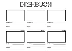 Vorschau - Anderer Materialtyp - Drehbuch-Vorlage zur Erstellung von Videos - Deckblatt