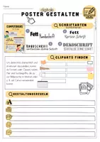 Vorschau - Unterrichtsreihen - Poster gestalten | Informaitk | WiK | Dokumentgestaltung | Word | Canva - Seite 2