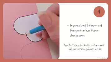 Vorschau - Mal- und Bastelvorlagen - Muttertagskarte - Bastelanleitung und digitales Tafelbild - Seite 3