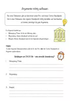 Vorschau - Unterrichtsreihen - Argumente richtig aufbauen - Seite 1