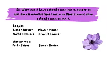 Vorschau - Präsentationen/Tafelbilder - Präsentation zur Umlautregel in der Rechtschreibung - Seite 2
