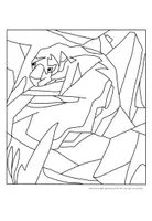 Vorschau - Mal- und Bastelvorlagen - Franz Marc: "Der Tiger" - Ausmalbild - Seite 2
