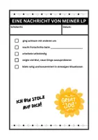 Vorschau - Poster - Eine Nachricht von meiner LP: Feedbackkarte - Deckblatt