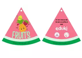 Vista previa - Tarjetas / Manipulativos - FRUITS ENGLISH VOCABULARY KEYCHAIN - página 2