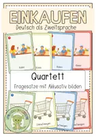 Vorschau - Spiele - EINKAUFEN Quartett - Deckblatt