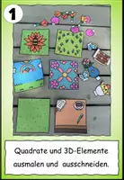 Vorschau - Mal- und Bastelvorlagen - Frühlings-3D-Mosaik - (Kooperative) Bastelvorlage - Seite 2