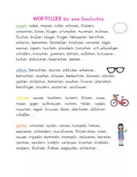 Vorschau - Poster - Wortfelder für eine Geschichte - Deckblatt