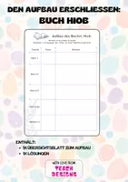 Vorschau - Arbeitsblätter - Theodizee: Das Buch Hiob (Aufbau) - Deckblatt