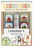 Vorschau - Fördermaterial/Inklusion - LESEDOSEN Lesedose 4: tierische Orte - Deckblatt