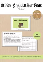 Vorschau - Arbeitsblätter - Heilige / Schutzpatronen / Mini-Heft / Leseheft - Deckblatt