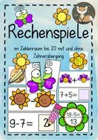 Vorschau - Fördermaterial/Inklusion - Kopfrechenspiele ZR 20 - Deckblatt