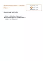 Vorschau - Fördermaterial/Inklusion - Leseschablone Giraffe - Seite 2
