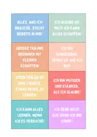 Vorschau - Bildkarten - Motivierende Sprüche für Kinder - Seite 3