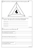 Vorschau - Arbeitsblätter - Test/ Lernzielkontrolle Sachunterricht Feuer 3./4. Klasse - Seite 1