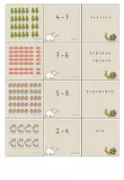 Vorschau - Unterrichtsreihen - Einführung 1x1, Station: Dreierdeck, von der Addition zur Multiplikation, Übung Einmaleins, Darstellungsvernetzung - Seite 3