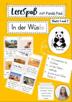 Vorschau - Fördermaterial/Inklusion - In der Wüste, Lesekarten für Erstleser (Silbenmethode), Nr. 019 - Deckblatt