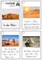 Vorschau - Fördermaterial/Inklusion - In der Wüste, Lesekarten für Erstleser (Silbenmethode), Nr. 019 - Seite 1