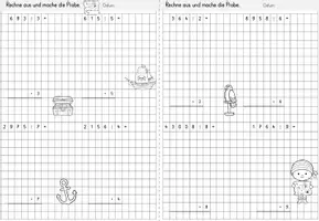 Vorschau - Arbeitsblätter - schriftliche Division | schriftlich dividieren | Mathe Klasse 4 - Seite 2