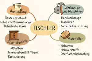 Vorschau - Arbeitsblätter - Arbeitsblätter zum Thema "Tischler" + Lösung & MP3 + Mindmap + Infografik - Seite 2