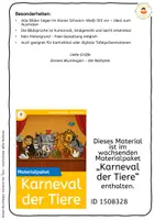 Vorschau - Mal- und Bastelvorlagen - Karneval der Tiere – Ausmalbilder - Kreativer Musikunterricht zum Mitmachen - Seite 2