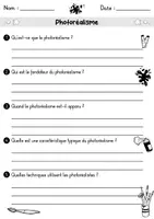 Vorschau - Arbeitsblätter - AB Fotorealismus | Kunst | Arbeitsblätter mit Fragen + Lösungen - Seite 1