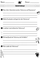 Vorschau - Arbeitsblätter - AB Historismus | Kunst | Arbeitsblätter mit Fragen + Lösungen - Seite 2