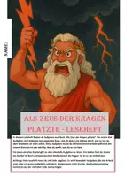 Vorschau - Unterrichtsreihen - Als Zeus der Kragen platzte - Leseheft - Deckblatt