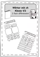 Vorschau - Arbeitsblätter - Wörter mit ch - Buchstabeneinführung (Klasse 1/2) - Deckblatt