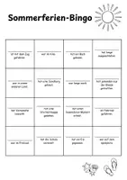 Vorschau - Spiele - Sommerferien-Bingo: spielerischer Erzählanlass - Seite 1