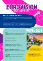 Vorschau - Arbeitsblätter - Eurovision Song Contest 2025 - Info Pack, Worksheets & more - Seite 1