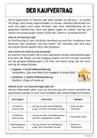 Vorschau - Arbeitsblätter - Der Kaufvertrag - Seite 1