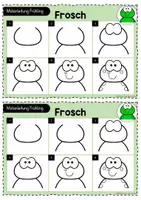 Vorschau - Mal- und Bastelvorlagen - Zeichnen Schritt für Schritt: Frosch - Seite 1